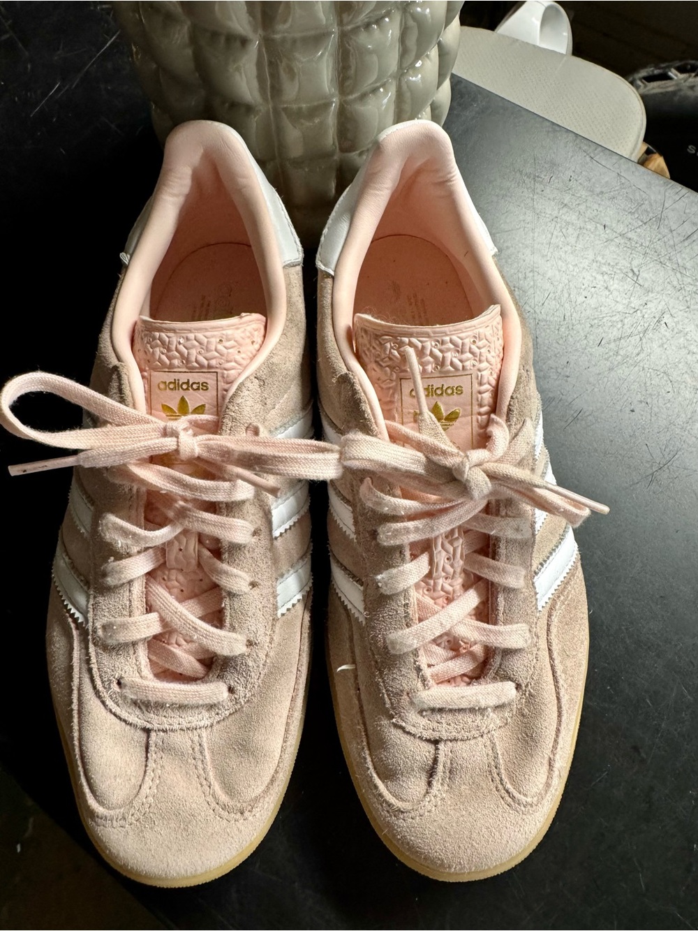 👟Adidas Gazelle Light Pink Suede Sneakers Size 6.5 - Picture 8 of 11